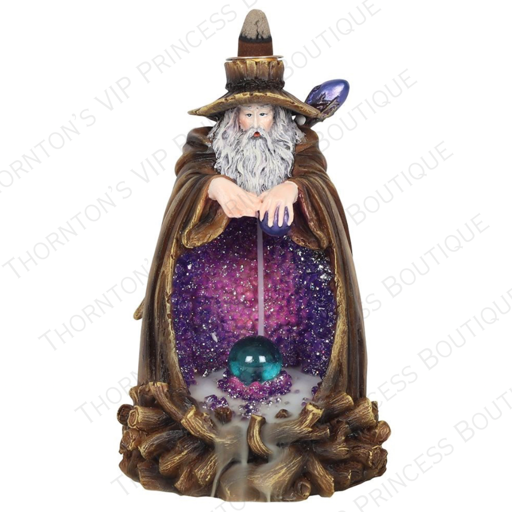 Wizard Backflow Incense Burner With Light