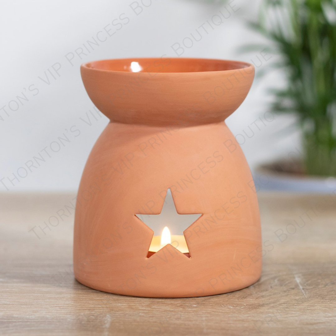 Star Cutout Terracotta Burner