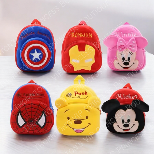 Popular Character Plush Backpacks - Large Variety