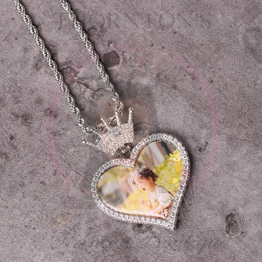 Picture Perfect Custom Heart Rhinestone Necklace