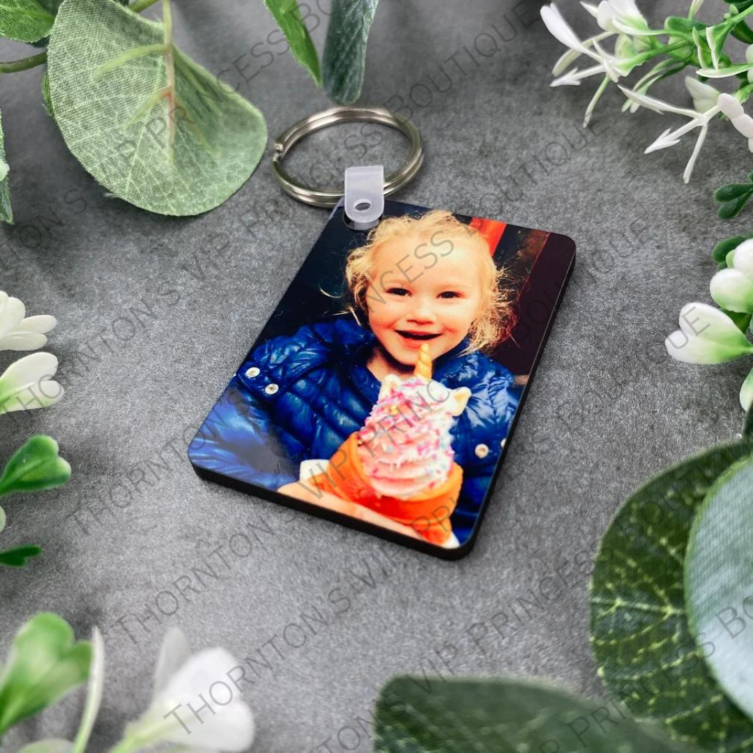 Personalised Photo Keyring - Rectangular