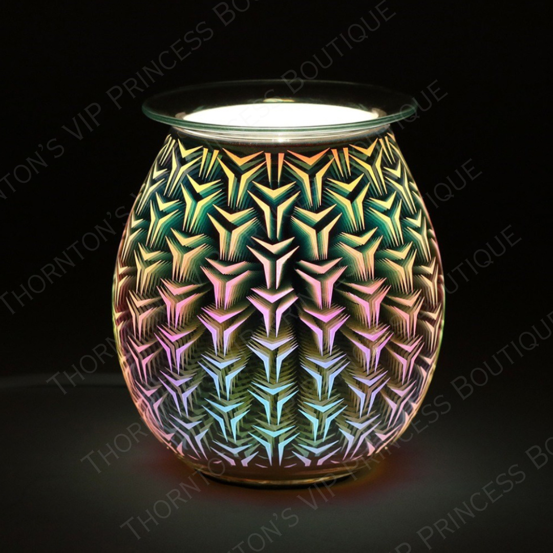 3D Geometric Light Up Electric Burner