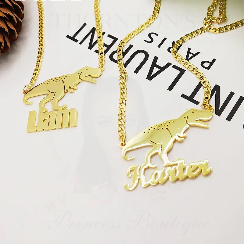 Signature Character & Name Personalised Necklace