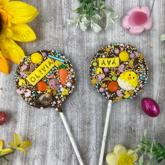 Easter Personalised Belgian Chocolate Lollipop