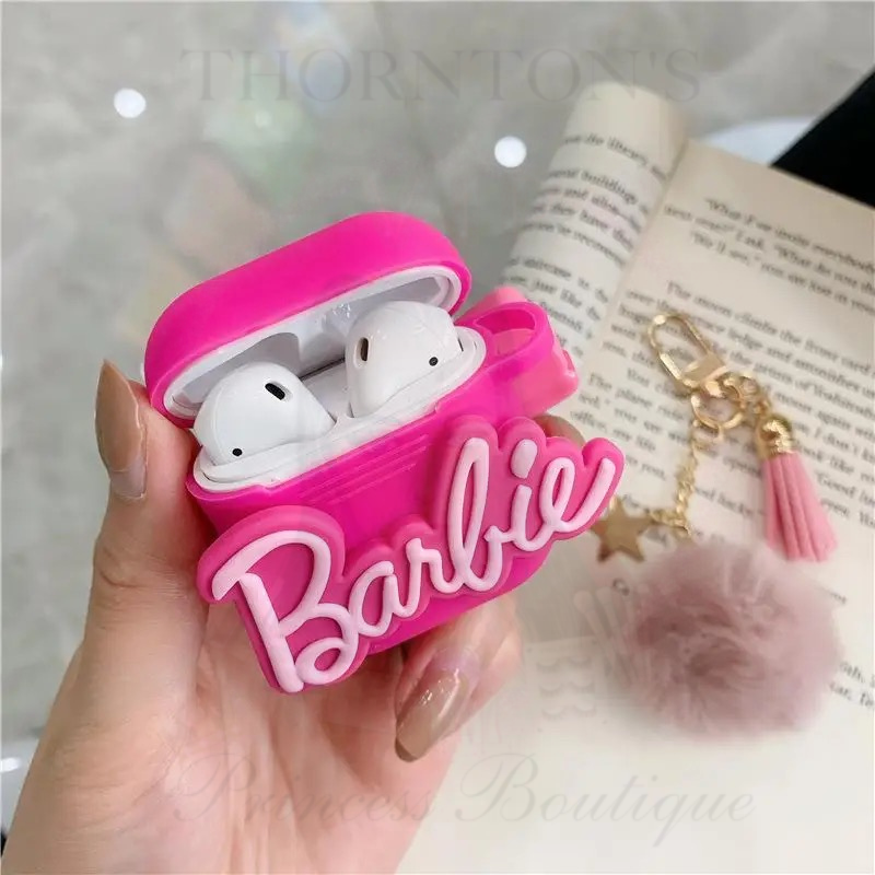 Pretty in Pink Barbie Silicone AirPods Case