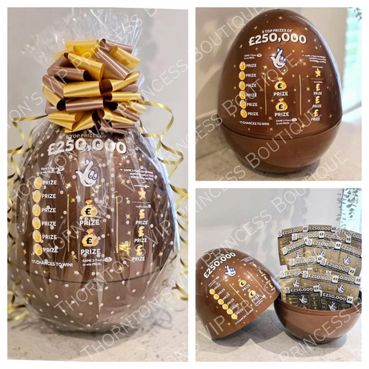 Lottery Ticket Filled Christmas Gift XL Egg Hamper