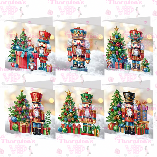 DIY Diamond Art Christmas Nutcracker Cards Set Of 6