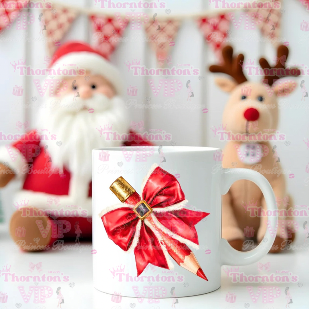 Christmas Pencil Mugs