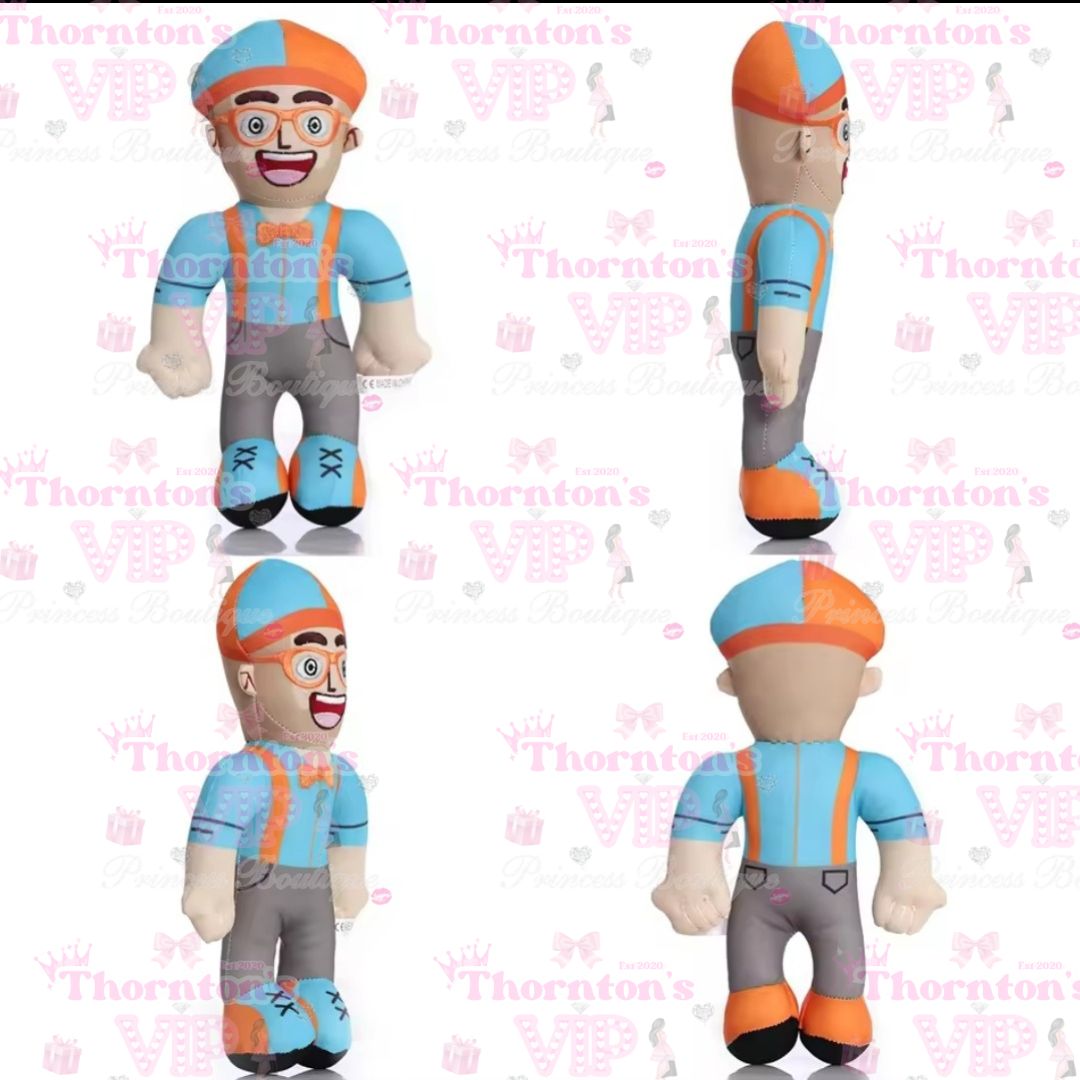 Popular Kids Blue & Orange Character Plush