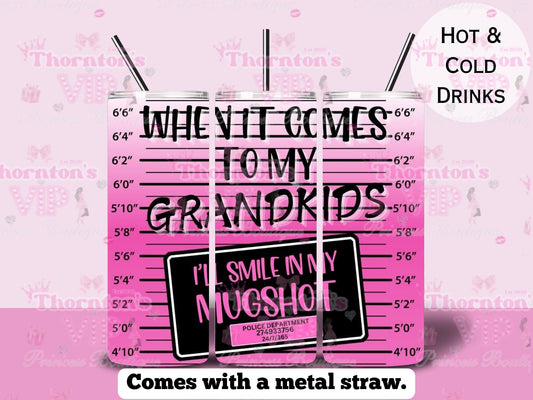 Grandkids Mugshot Tumbler
