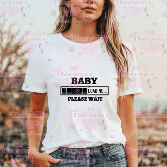 Ladies Baby Loading T-Shirt