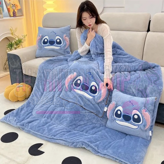 Cozy Character Pillow Blanket