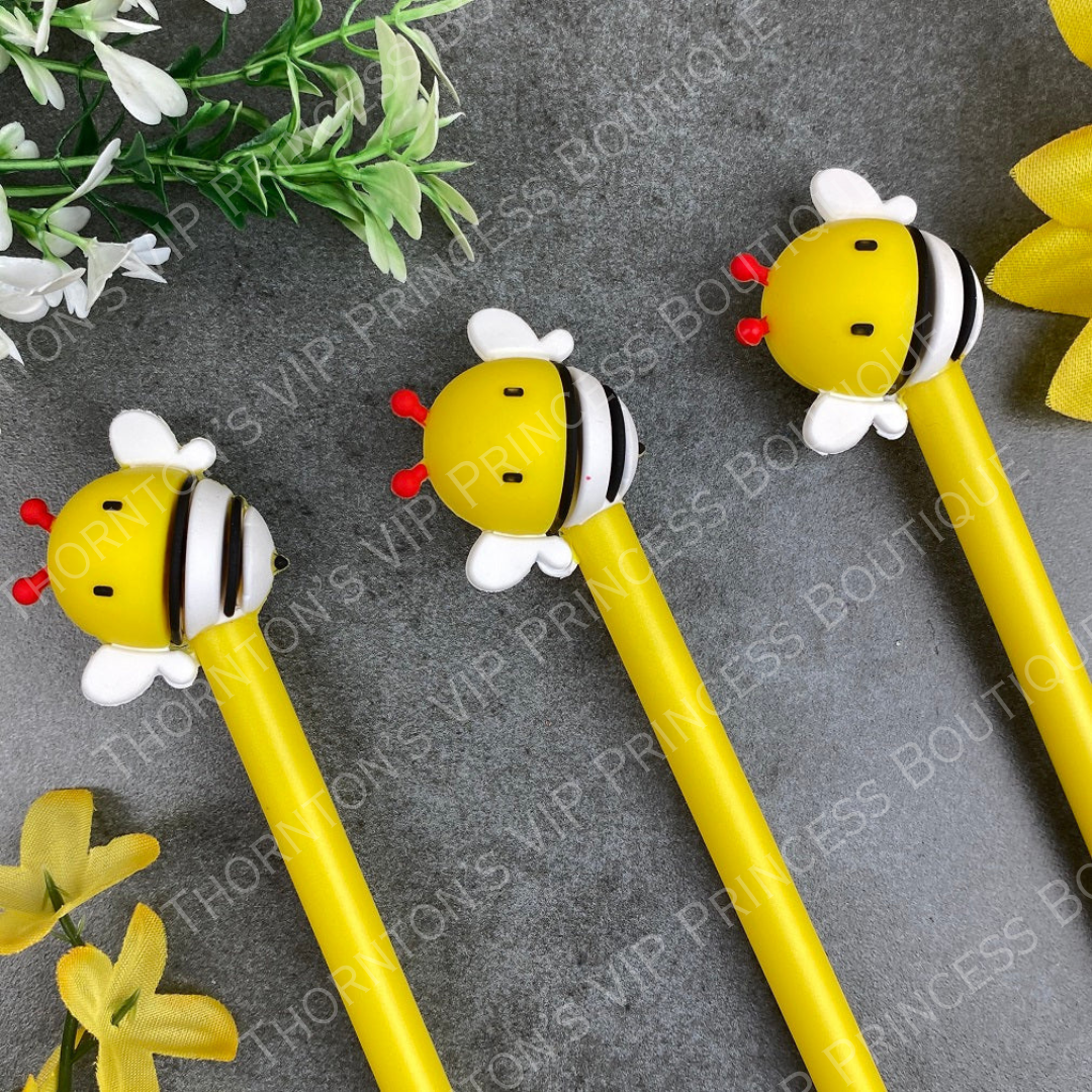 Cute Bee Gel Pens - Set Of Four