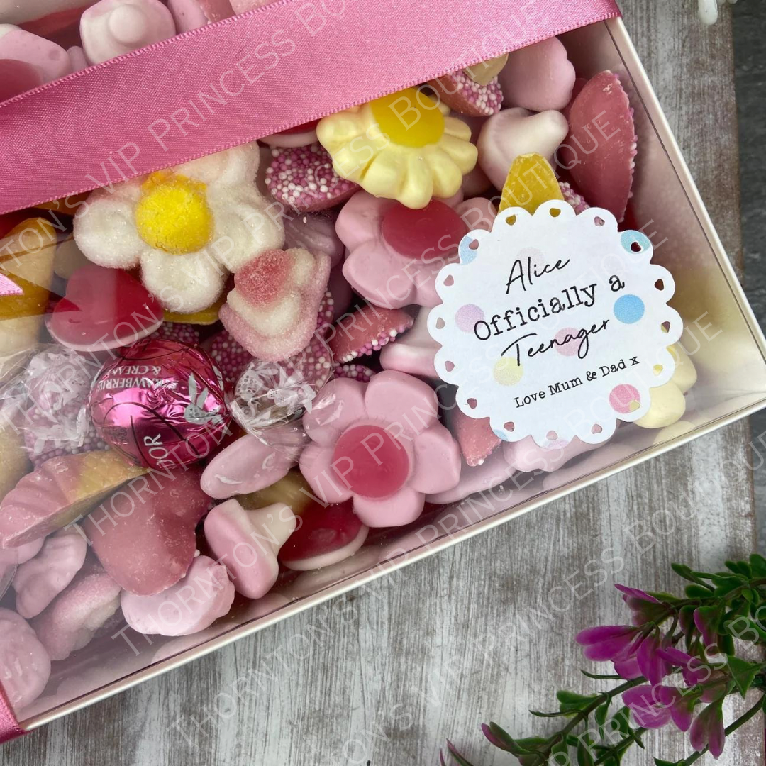 Birthday Personalised Pink Luxury Sweet Box