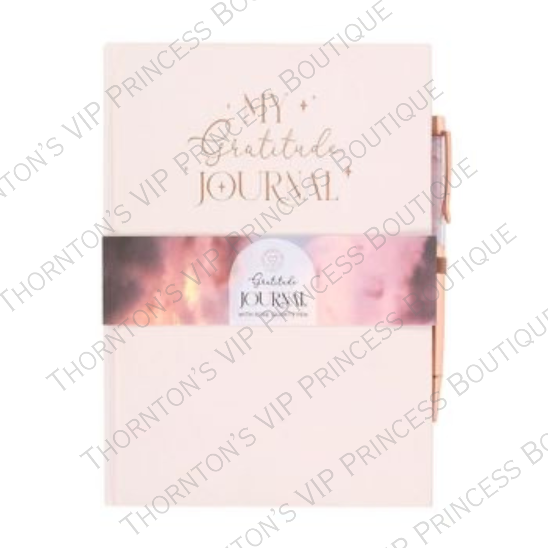 Pink Gratitude Notebook And Pen Set