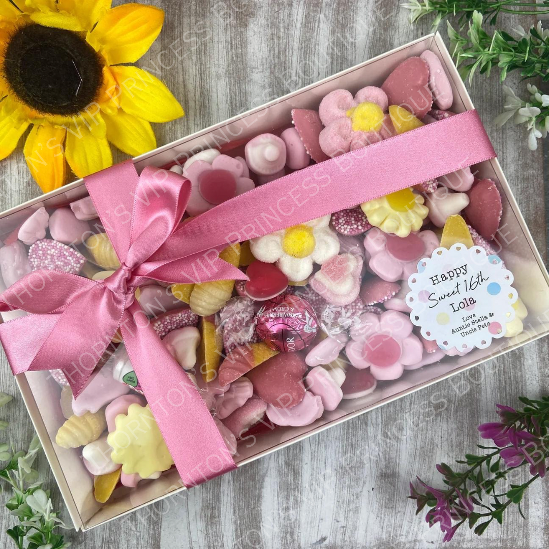 Birthday Personalised Pink Luxury Sweet Box