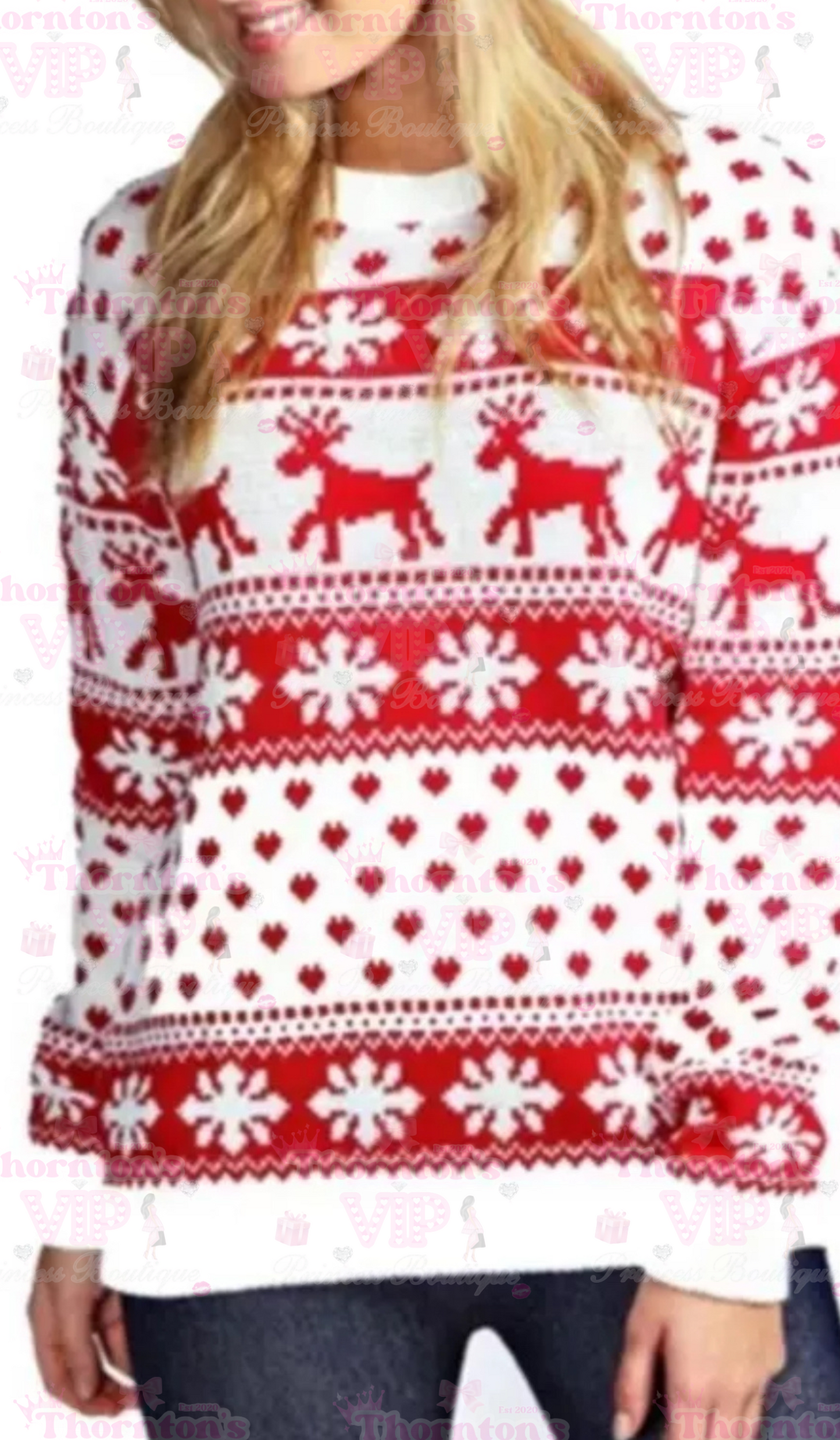 Christmas Festive Patterned Women’s Jumper