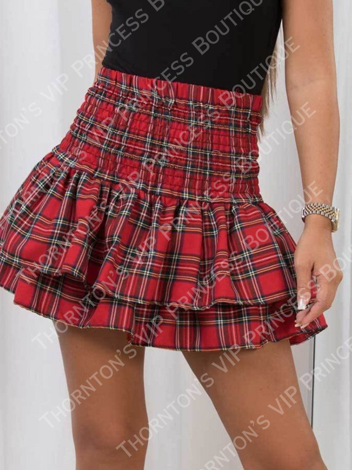 Tartan Check Rara Skirt