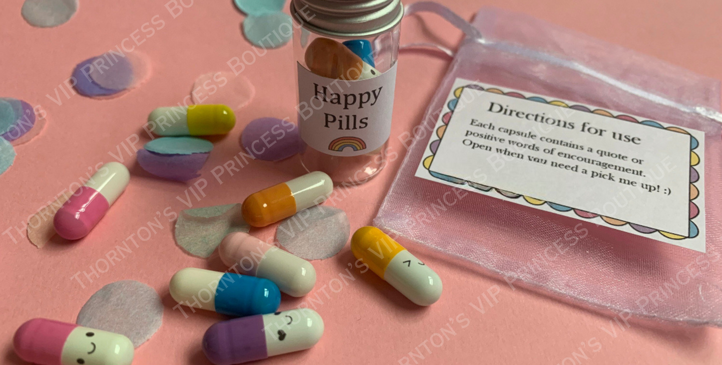 Happy Pill Jars