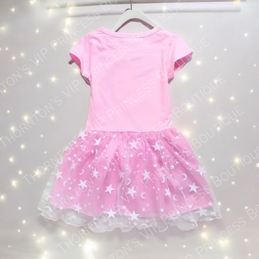 Girls Cartoon Dog Star Dress