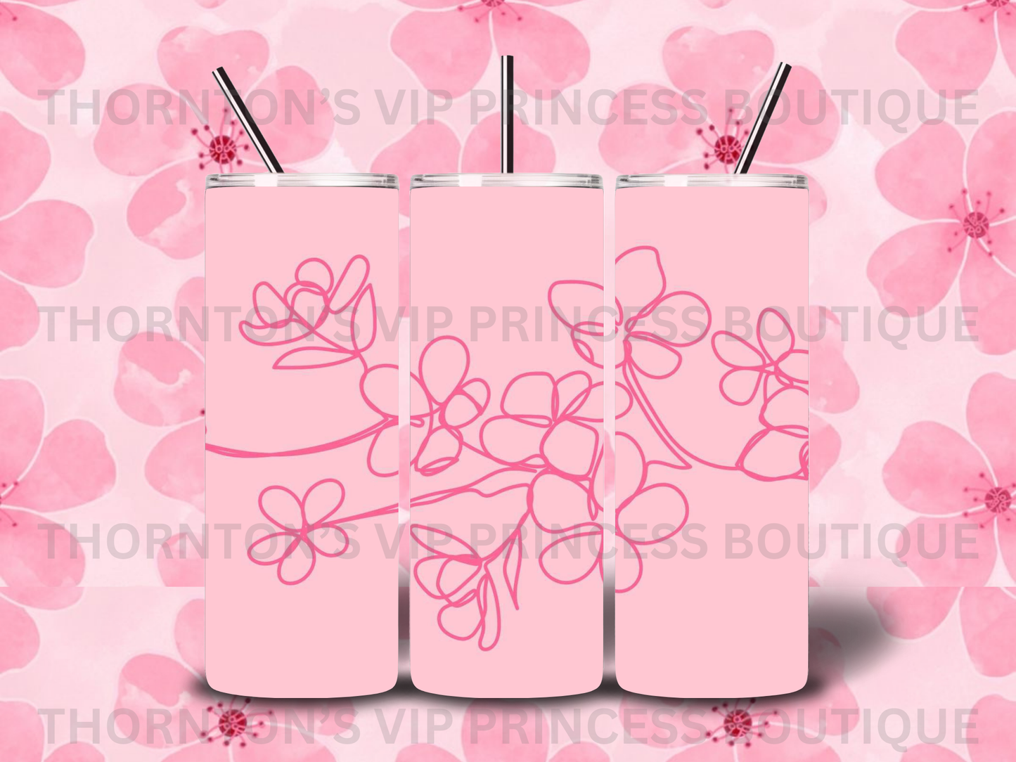 Pink Cherry Blossoms Tumbler