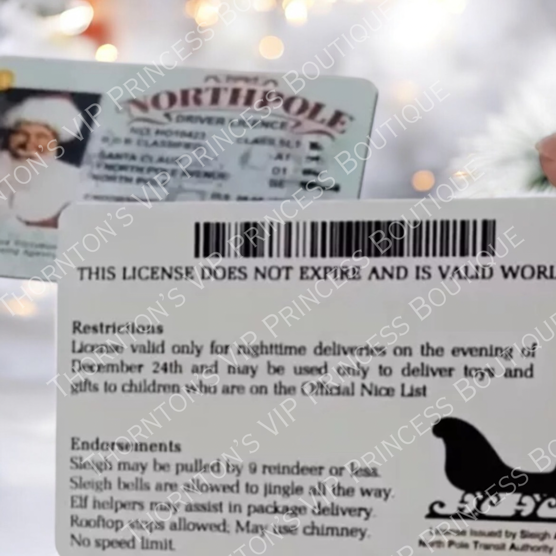 NorthPole Driver License Card