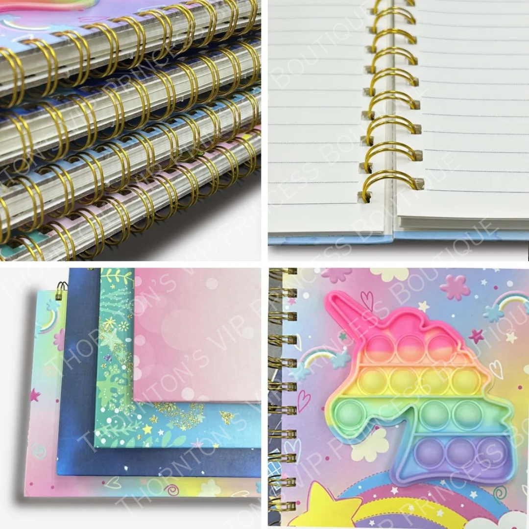 Kids A5 Fidget Poppet Notebooks