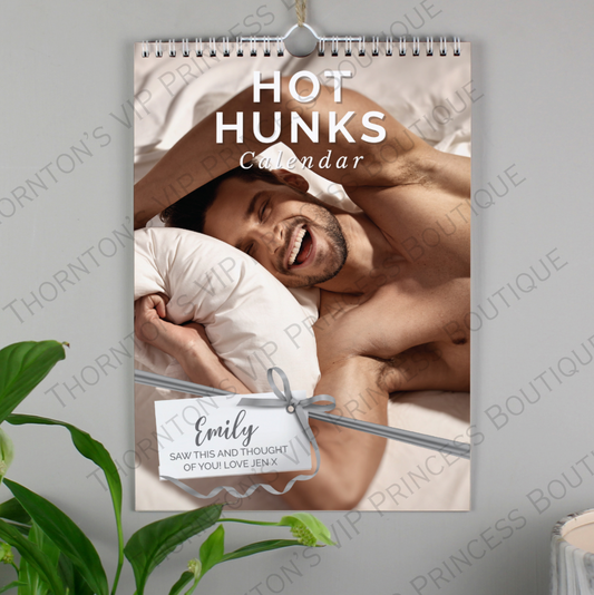 Personalised A4 Hot Hunks Calendar