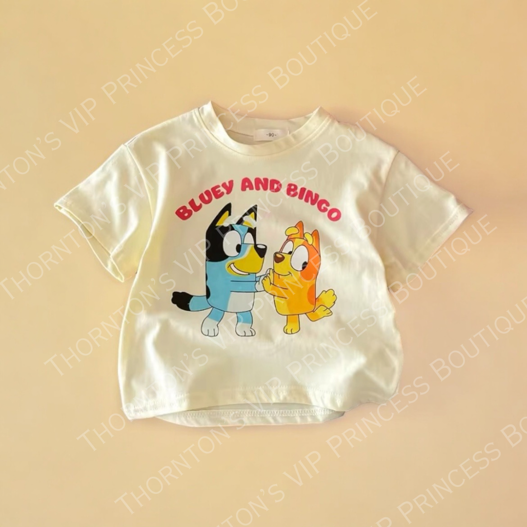 Kids Popular Cartoon Dog T-Shirts - Three Different Styles