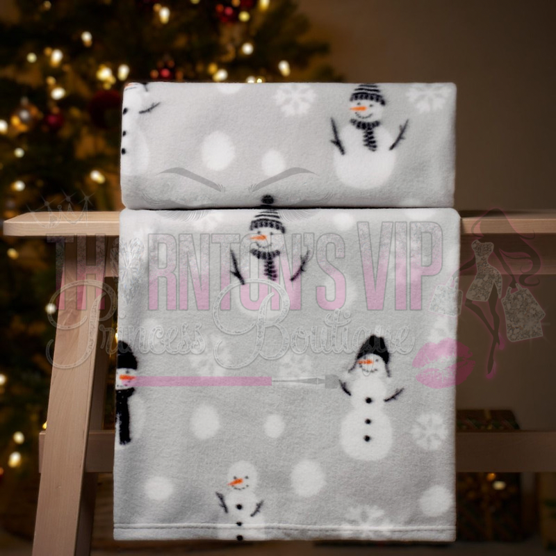 Snowman Fleece Throw