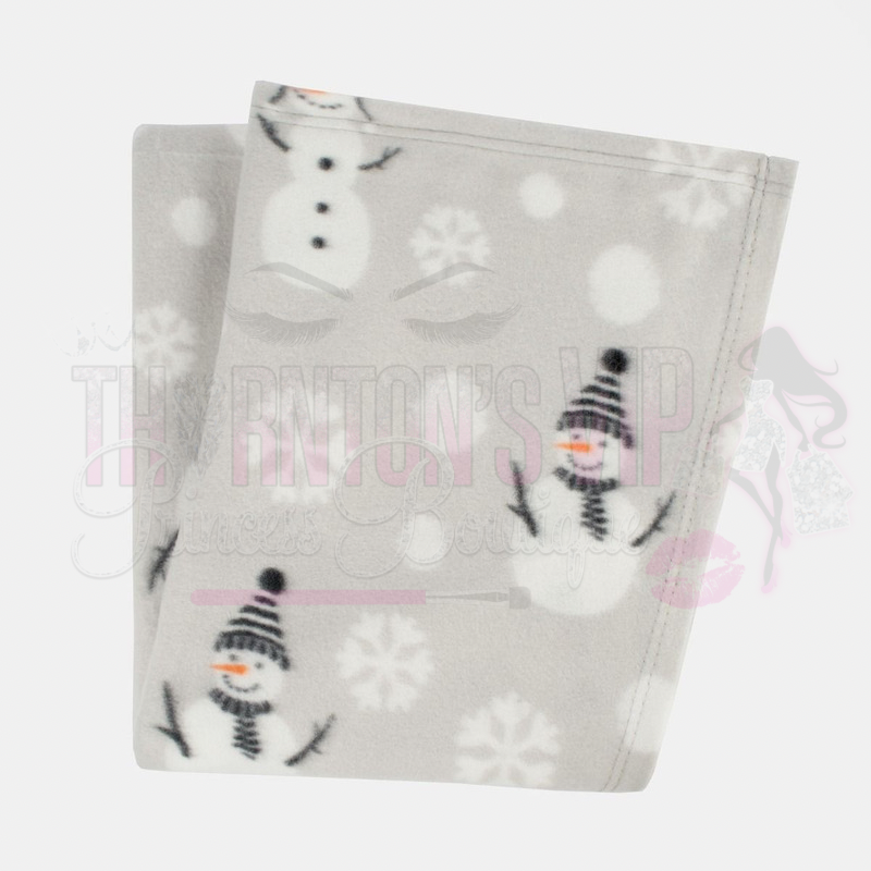 Snowman Fleece Throw