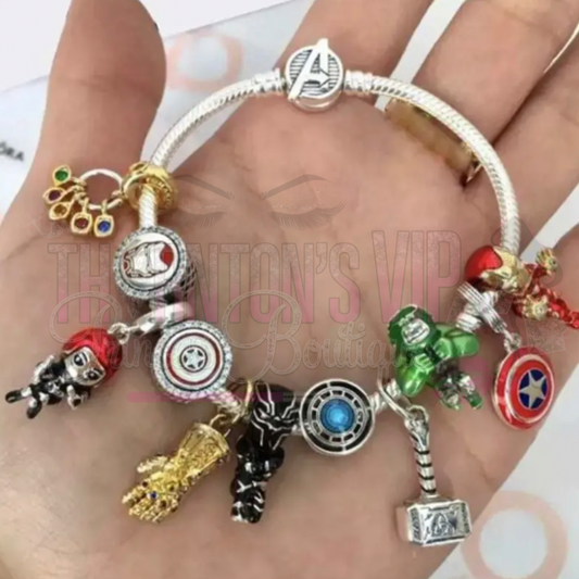Superheroes Charm Bracelet
