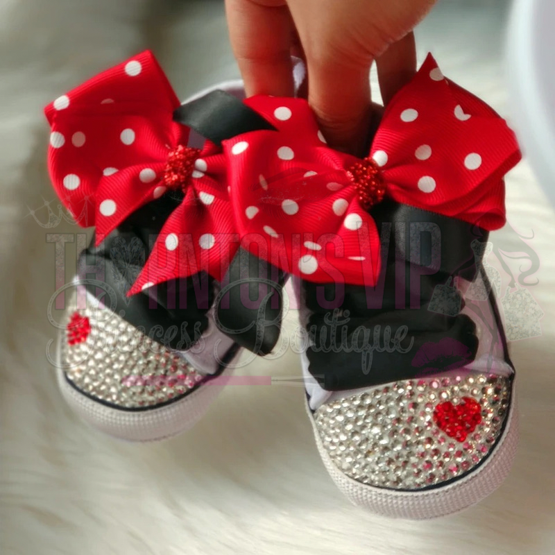 Chic Dot Delight Infant Canvas Shoes