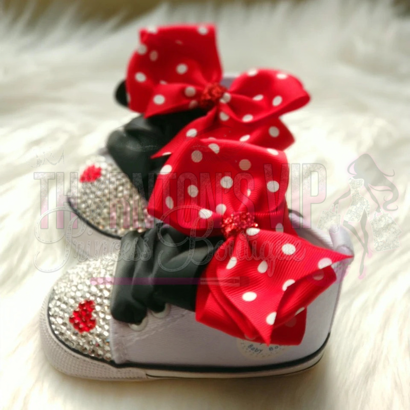 Chic Dot Delight Infant Canvas Shoes