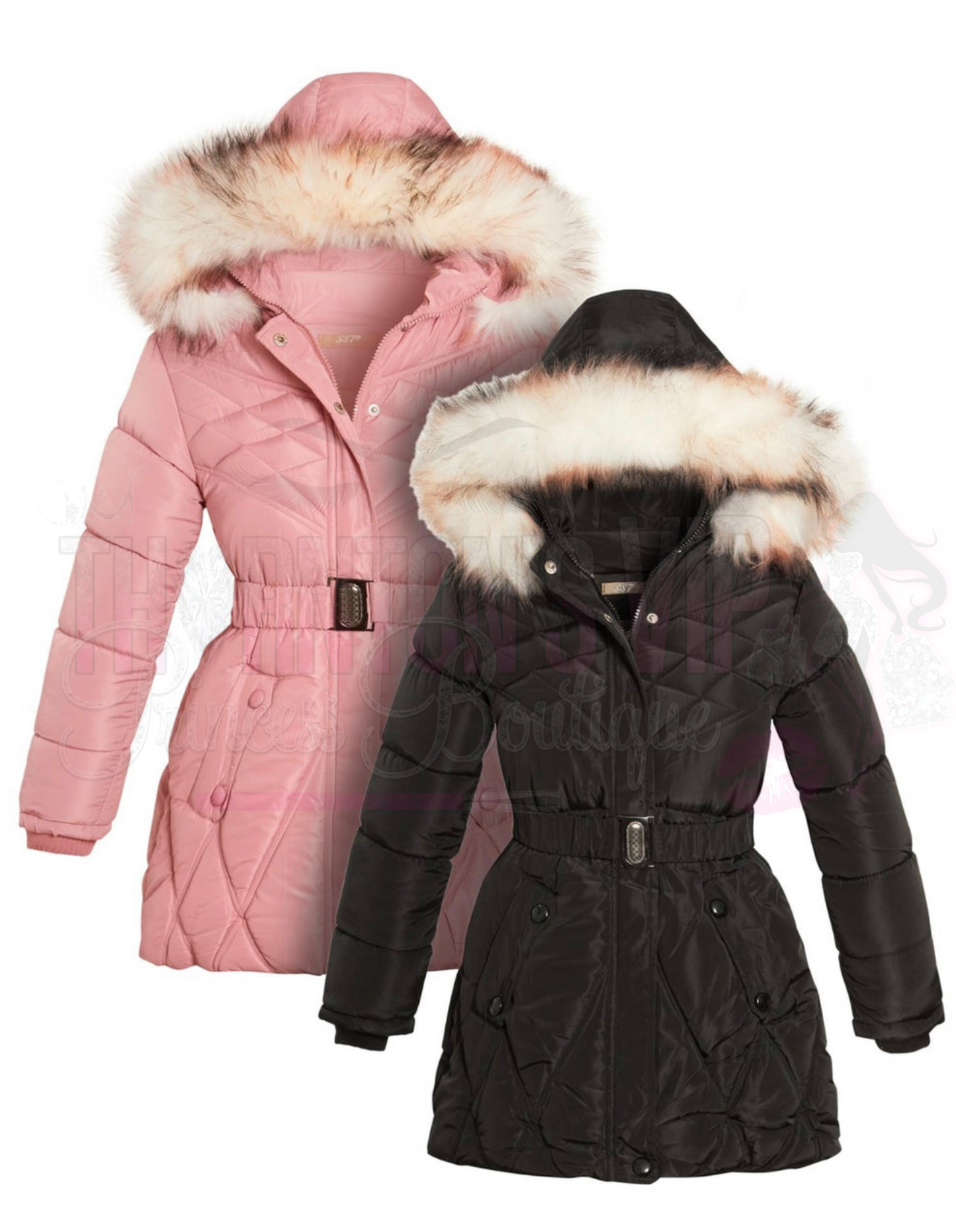 Girls Quilted Padded Coat