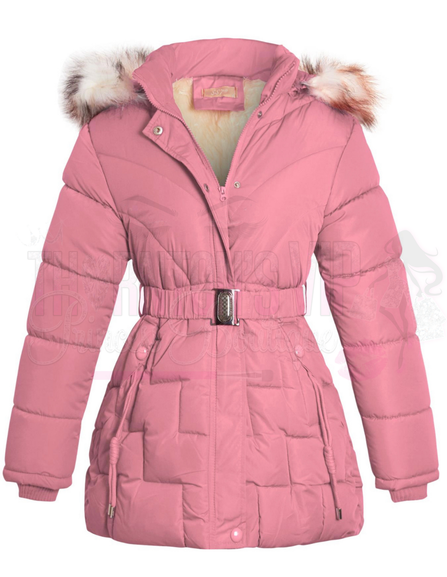 Girls Quilted Padded Coat