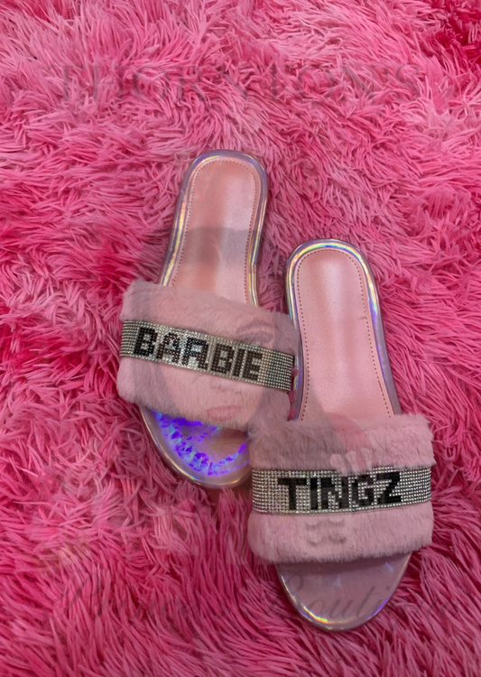 Holo Chic Barbie Tingz Sliders