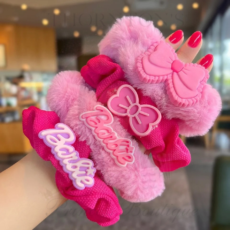 Barbie Pink Dream Hair Scrunchies Set