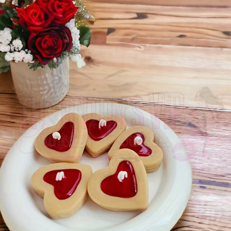 Heart Biscuit Candle