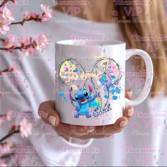 Blue Monster Magical Fireworks Mug