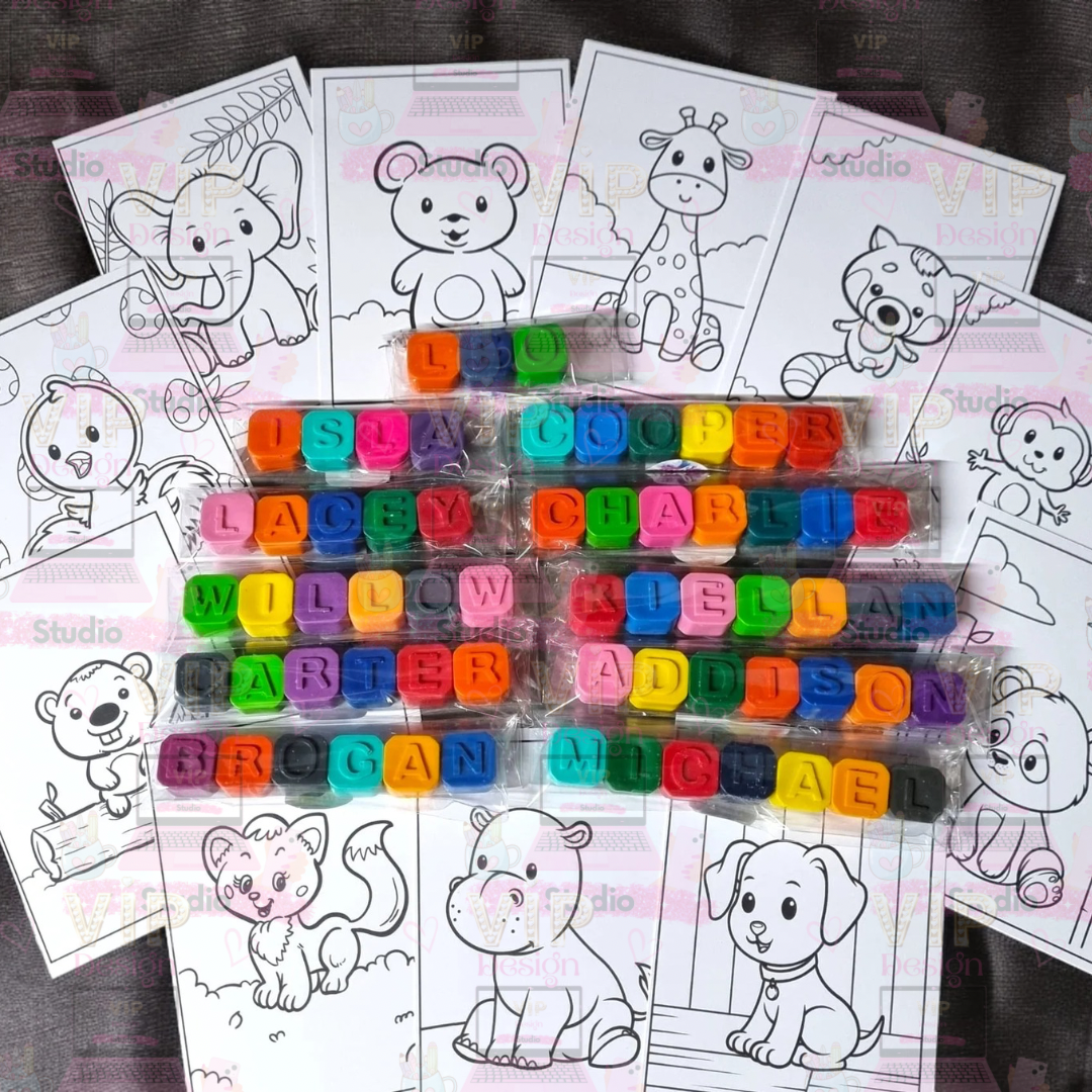 Crayon Name Cubes