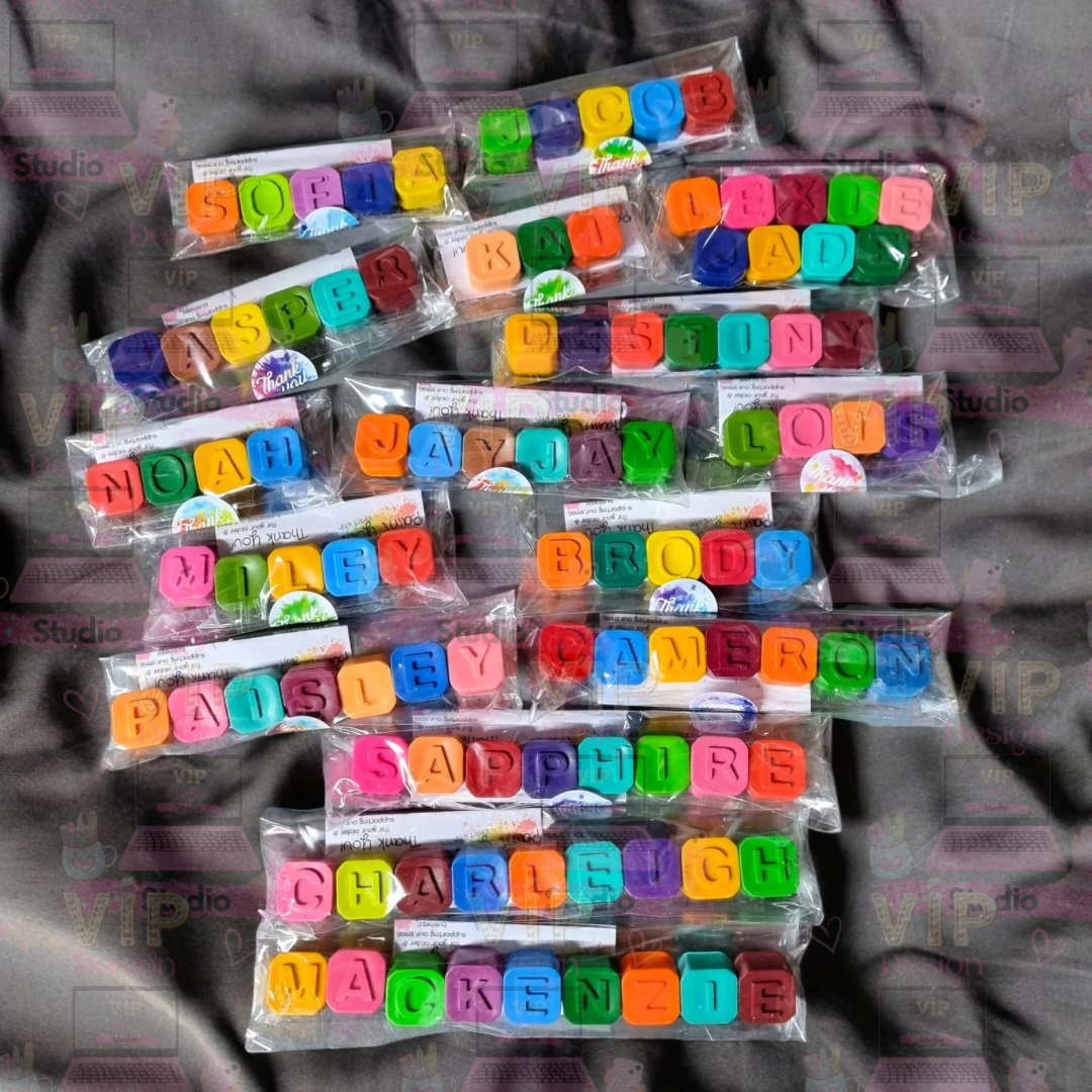 Crayon Name Cubes