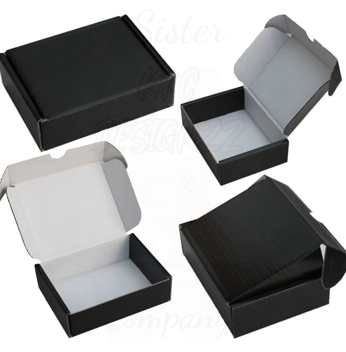 F5 8 x 6 x 4 inch Black Postal Boxes