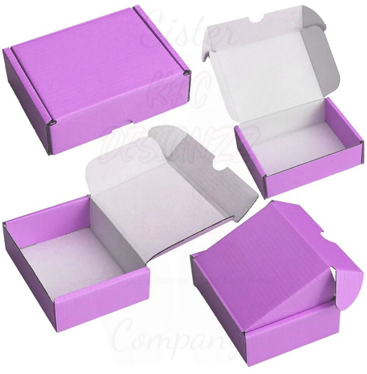 F2 5 x 4 x 3 inch Purple Postal Boxes