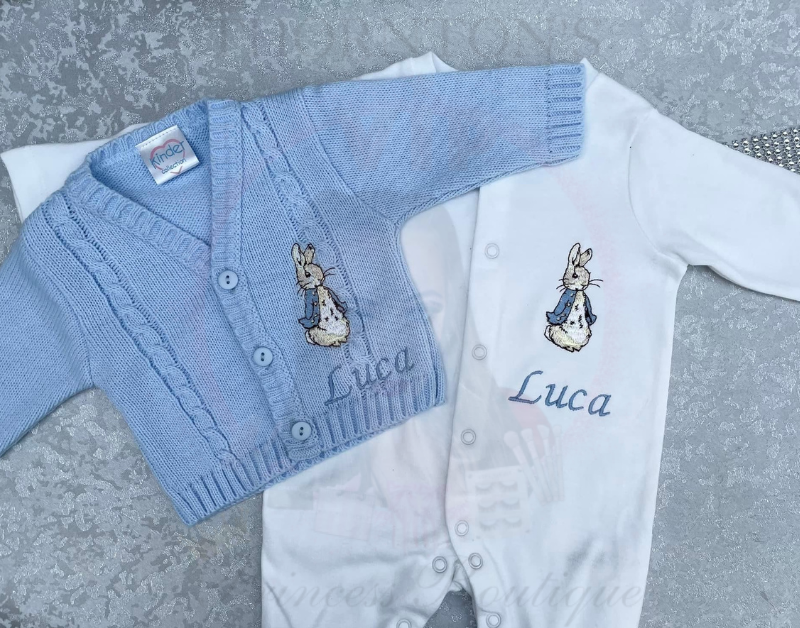 Baby Boys Peter Rabbit Cardigan & BabyGrow Set