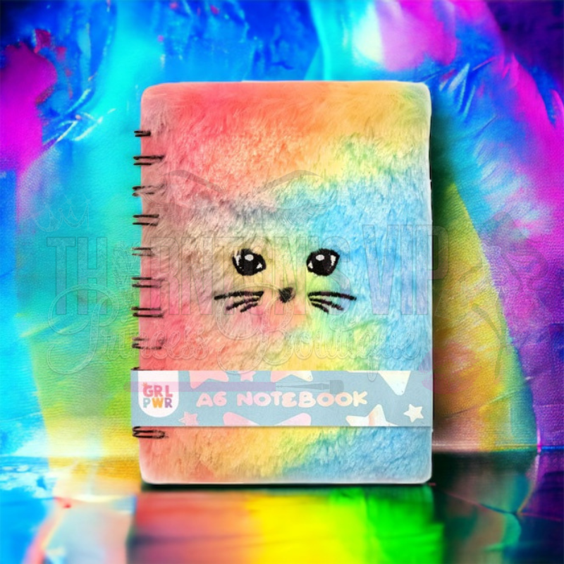 Fluffy Cat Pastel Notebook