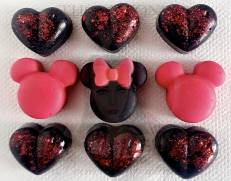 LIMITED EDITION Black & Red Set Of 16 Minnie Mouse Disney Inspired Wax Melts