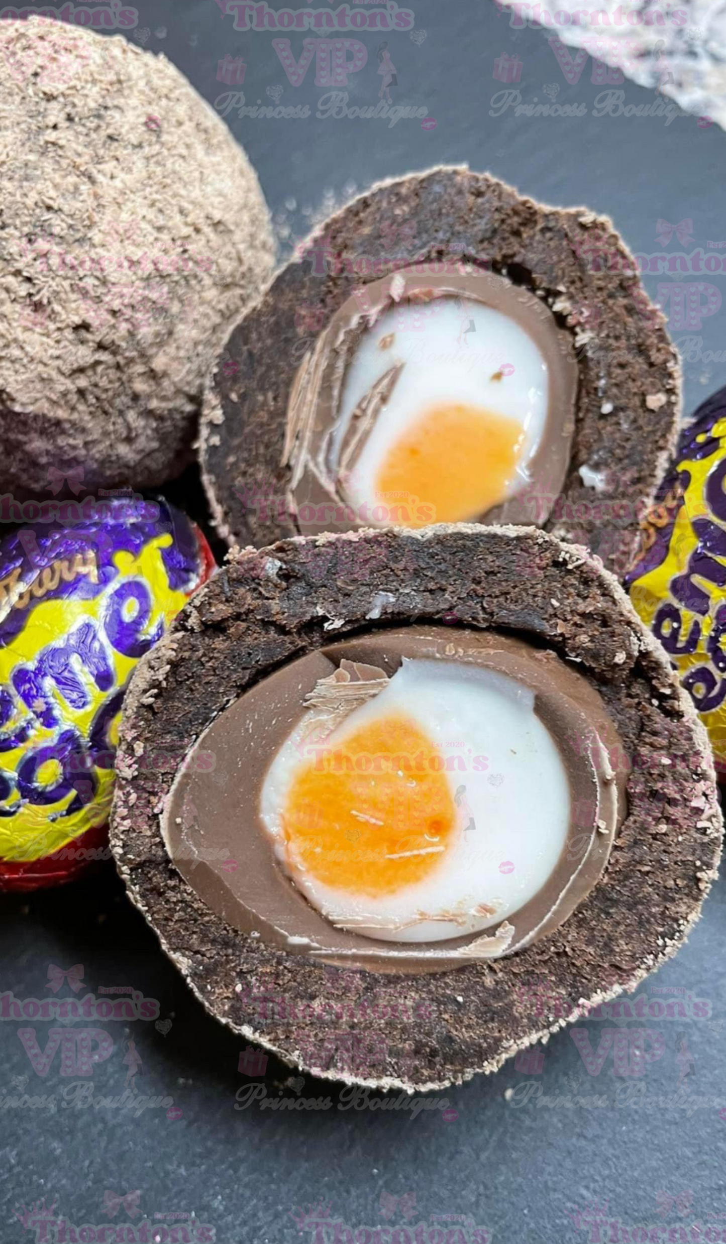 Chocolate Brownie Scotch Egg Filled With A Cadbury’s Full Size Creme Egg