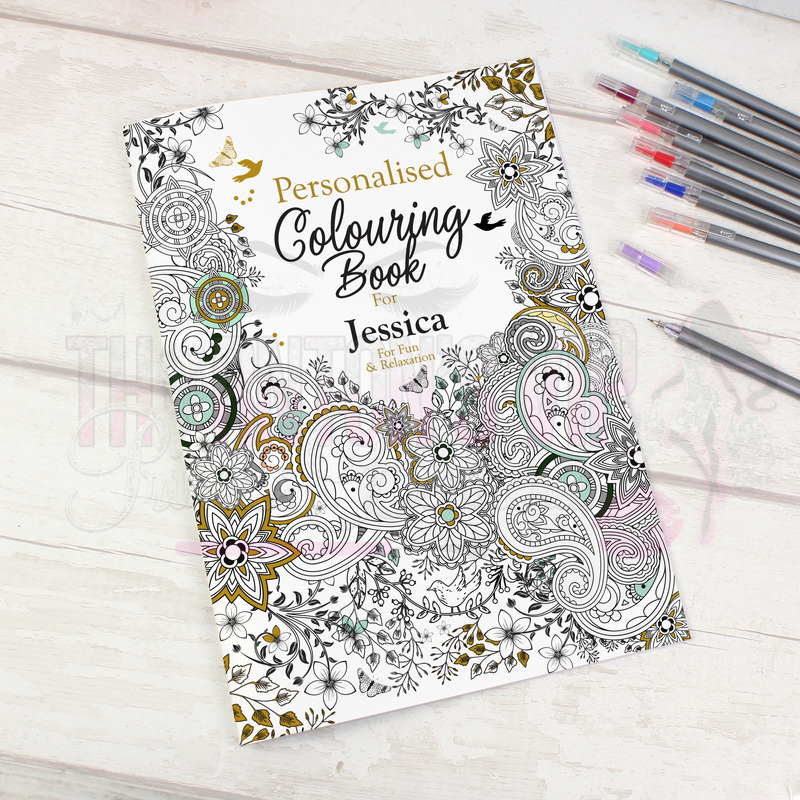 Personalised Botanical Colouring Book