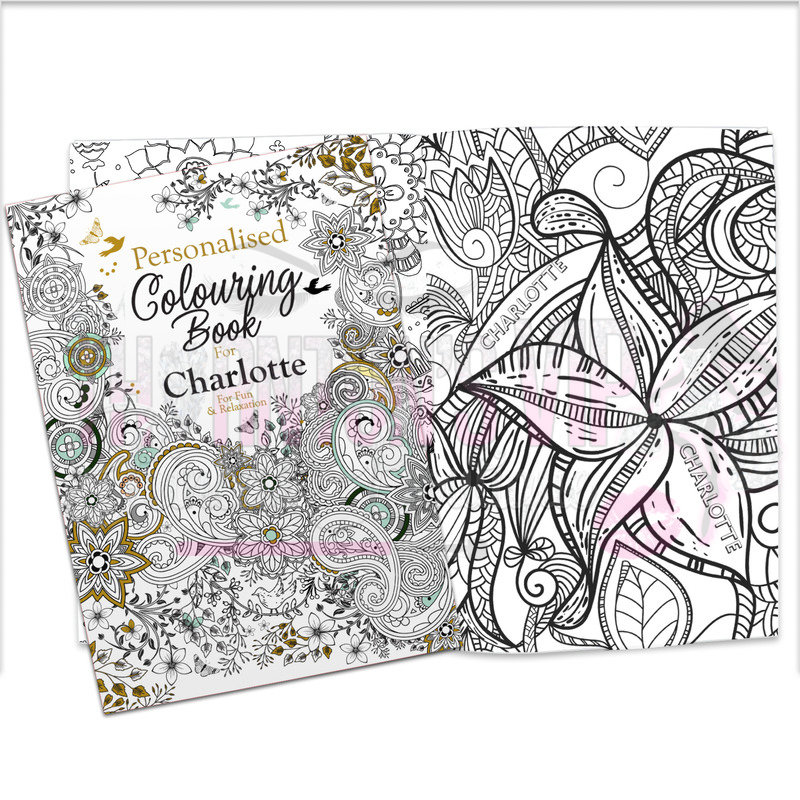 Personalised Botanical Colouring Book